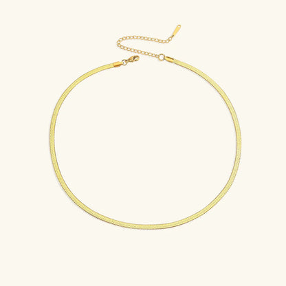 [AM Jewels]Elizabeth Gold Herringbone Necklace