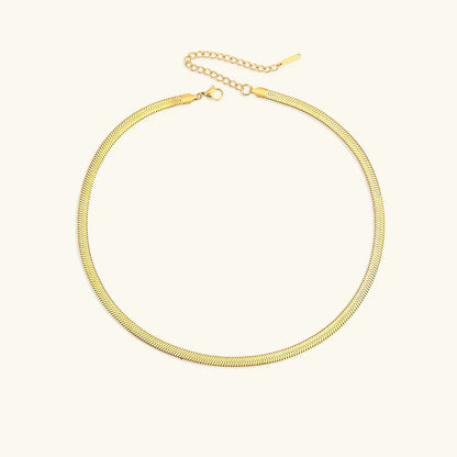 [AM Jewels]Elizabeth Gold Herringbone Necklace