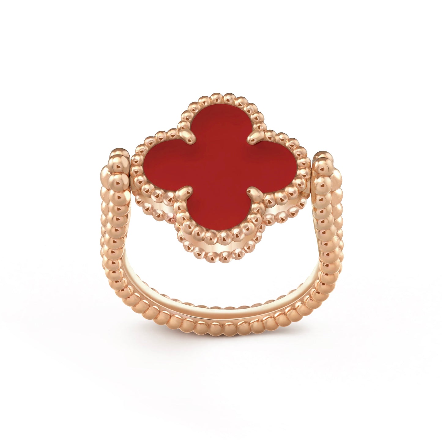 [Am jewelry]CLOVER RIVERSIBLE PINK GOLD RING