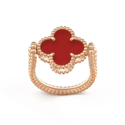 [Am jewelry]CLOVER RIVERSIBLE PINK GOLD RING