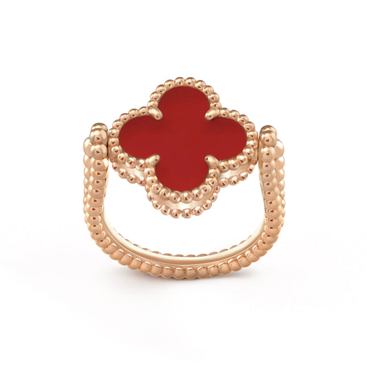 [Am jewelry]CLOVER RIVERSIBLE PINK GOLD RING