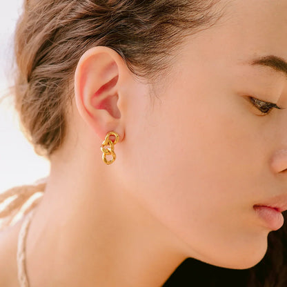 [AM Jewels]Giselle Gold Chain Earring