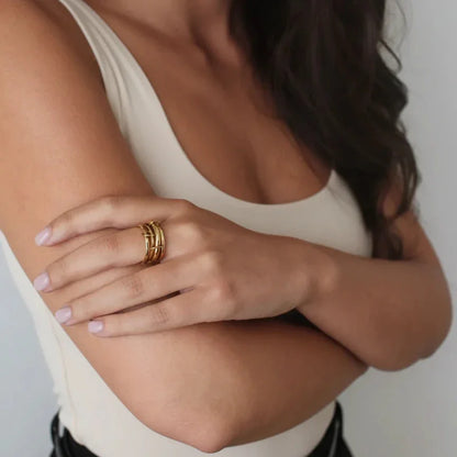 [AM Jewels]Christabel Diamond Ring Stack