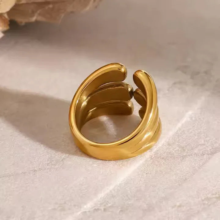 [AM Jewels]Cassiel Layered Gold Ring