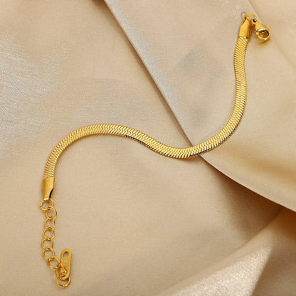 [AM Jewels]Ellaine Gold Herringbone Bracelet