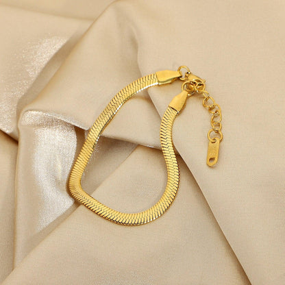 [AM Jewels]Ellaine Gold Herringbone Bracelet