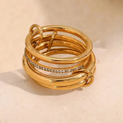 [AM Jewels]Christabel Diamond Ring Stack