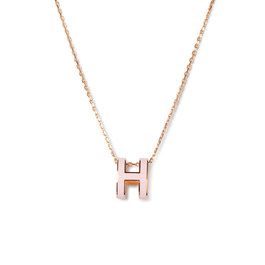 [Am jewelry]POP H PEDANT PINK GOLD