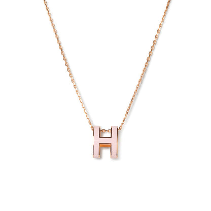[Am jewelry]POP H PEDANT PINK GOLD