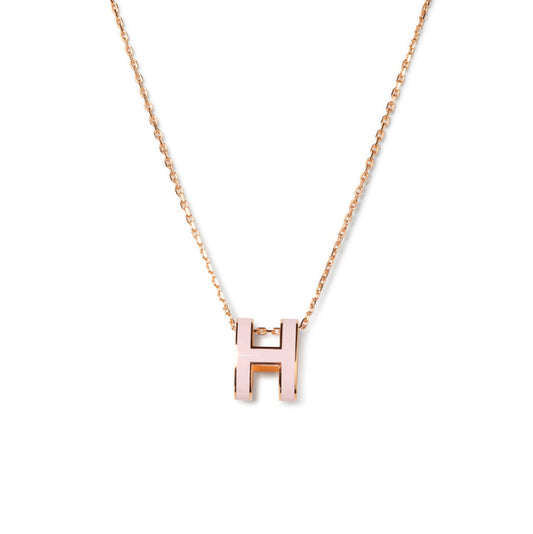 [Am jewelry]POP H PEDANT PINK GOLD