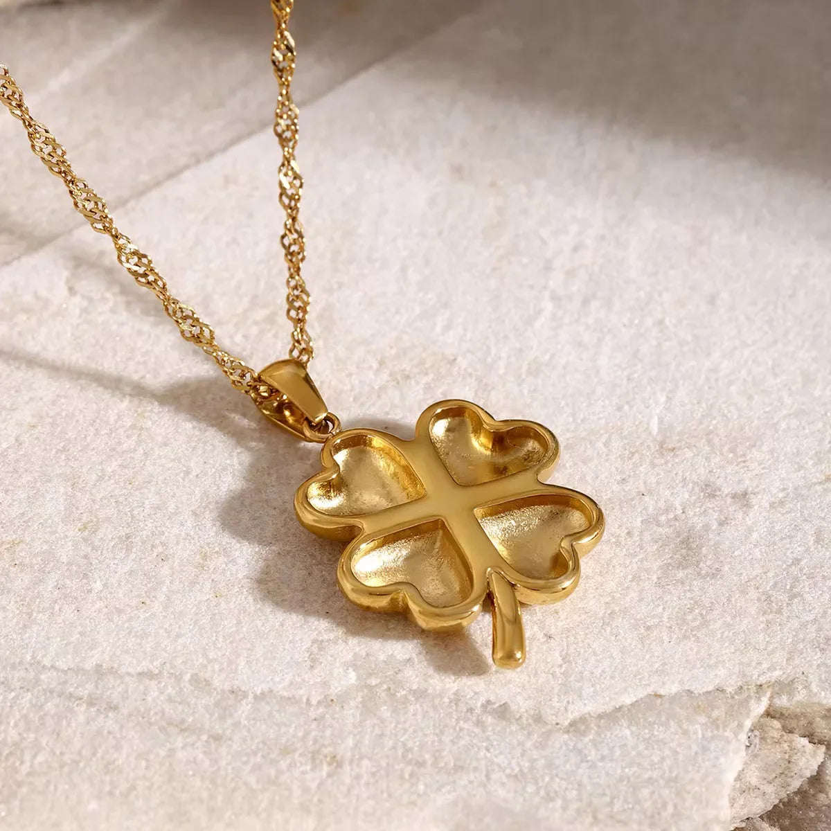 [AM Jewels]Ella Clover Gold Necklace