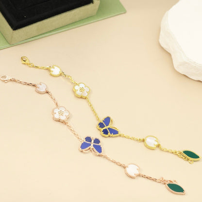 [Am Jewelry]LUCKY SPRING BUTTERFLY 5 MOTIF BRACELET
