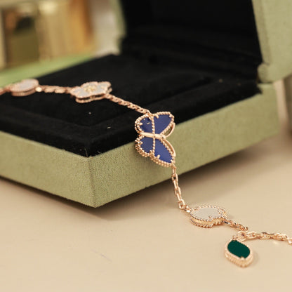 [Am Jewelry]LUCKY SPRING BUTTERFLY 5 MOTIF BRACELET