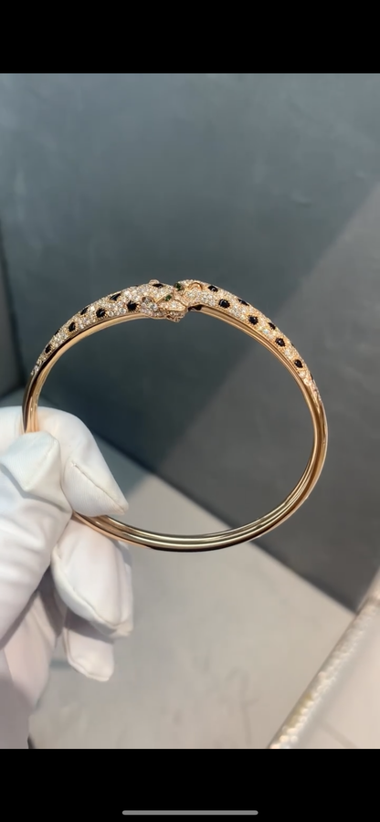 [Am jewelry]Cheetah Collection Large Diamond Bracelet