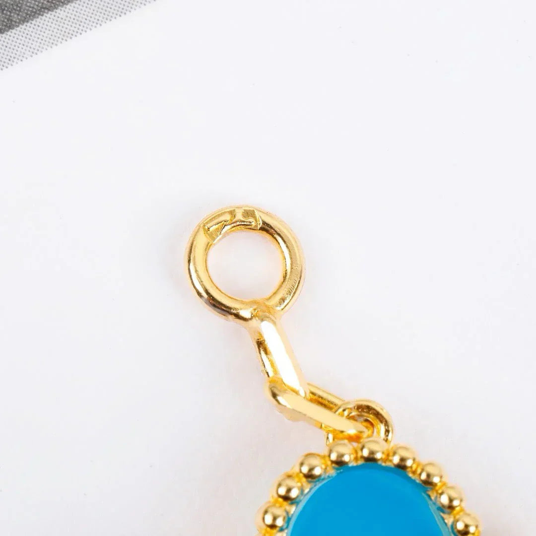 [Am jewelry] CLOVER 5 MOTIF TURQUOISE BRACELET COLLECTION