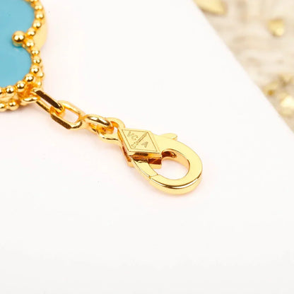 [Am jewelry] CLOVER 5 MOTIF TURQUOISE BRACELET COLLECTION