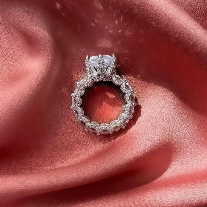 [Am jewelry]Exquisite Multicolored Radiant Zircon Everyday Ring