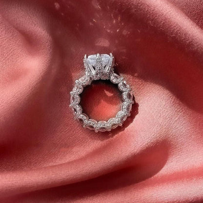 [Am jewelry]Exquisite Multicolored Radiant Zircon Everyday Ring