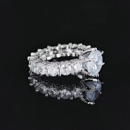 [Am jewelry]Exquisite Multicolored Radiant Zircon Everyday Ring