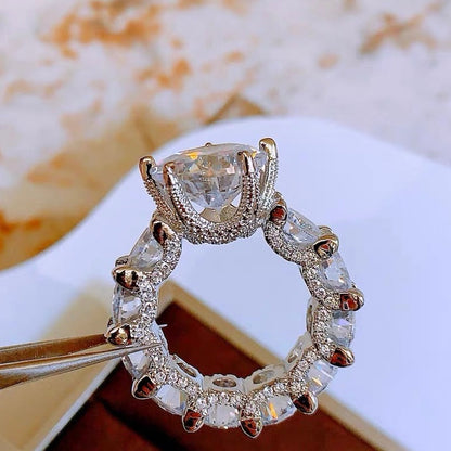 [Am jewelry]Exquisite Multicolored Radiant Zircon Everyday Ring
