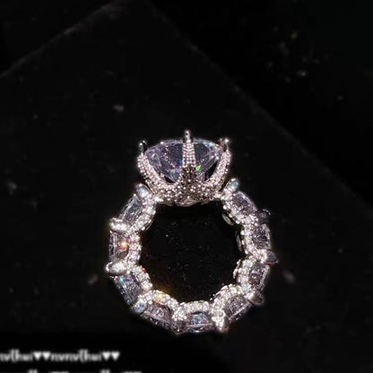 [Am jewelry]Exquisite Multicolored Radiant Zircon Everyday Ring