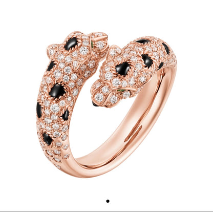 [Am jewelry]PANTHERE 5MM ALL DIAMOND RING