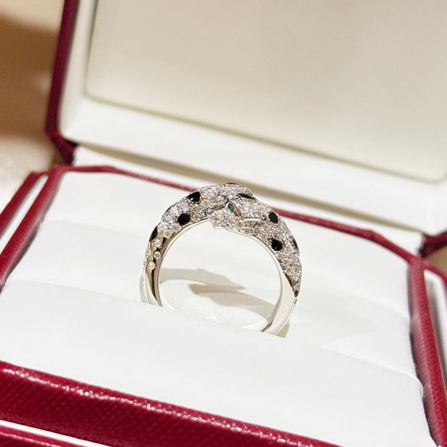 [Am jewelry]PANTHERE 5MM ALL DIAMOND RING