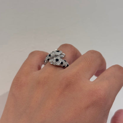 [Am jewelry]PANTHERE 5MM ALL DIAMOND RING