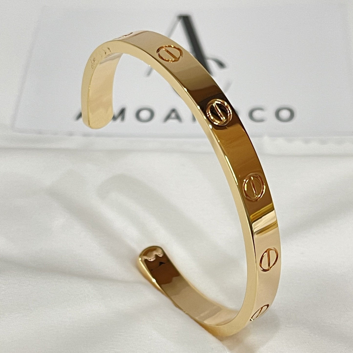[Am jewelry]LOVE BRACELET 6.1MM OPEN CUFF