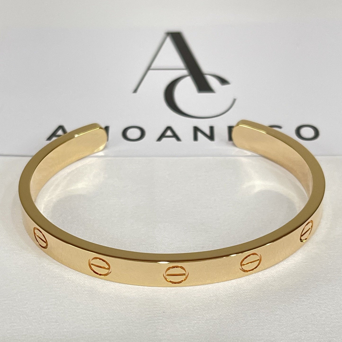[Am jewelry]LOVE BRACELET 6.1MM OPEN CUFF