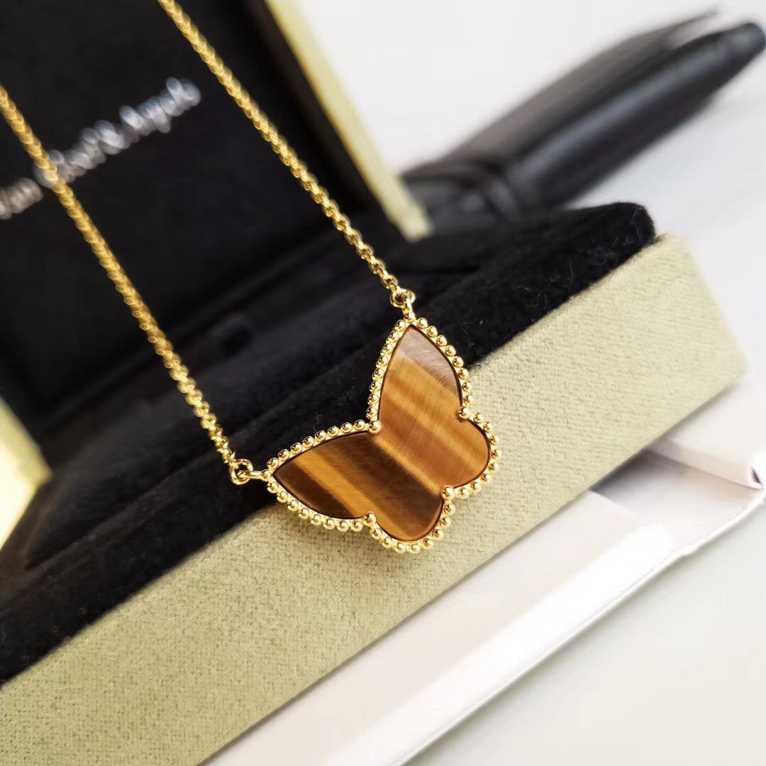 [Am jewelry] TIGER__ EYE BUTTERFLY NECKLACE