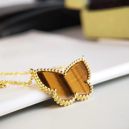[Am jewelry] TIGER__ EYE BUTTERFLY NECKLACE