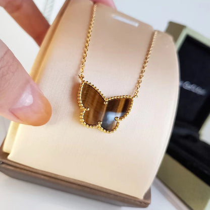 [Am jewelry] TIGER__ EYE BUTTERFLY NECKLACE