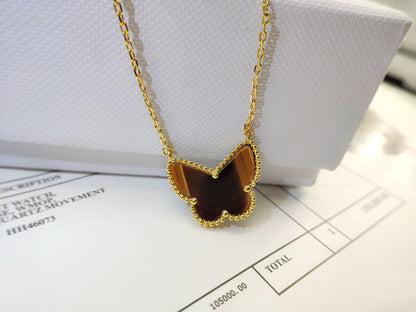 [Am jewelry] TIGER__ EYE BUTTERFLY NECKLACE