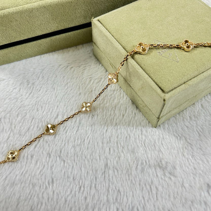 [Am jewelry]CLOVER 6 MOTIF DIAMOND BRACELET