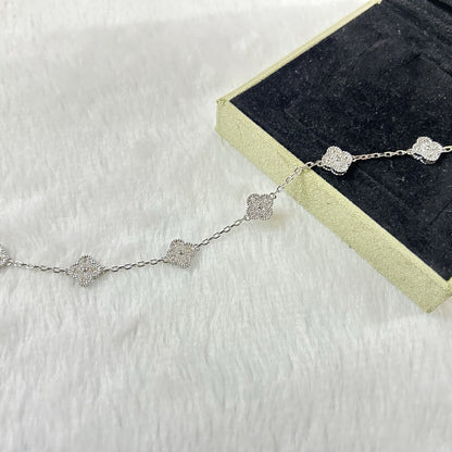 [Am jewelry]CLOVER 6 MOTIF DIAMOND BRACELET