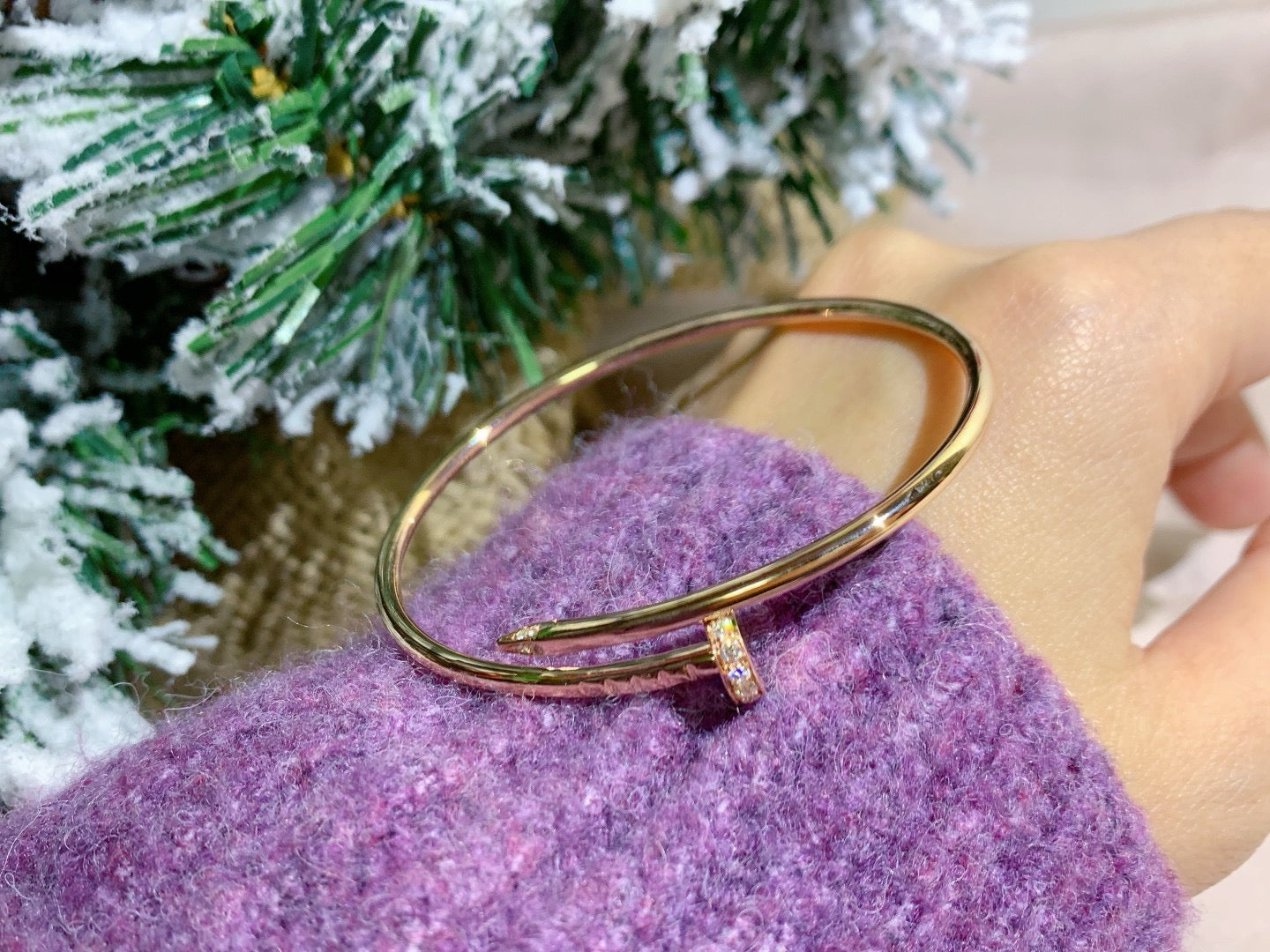 [Am jewelry]JUSTE BRACELET 2.5MM DIAMONDS