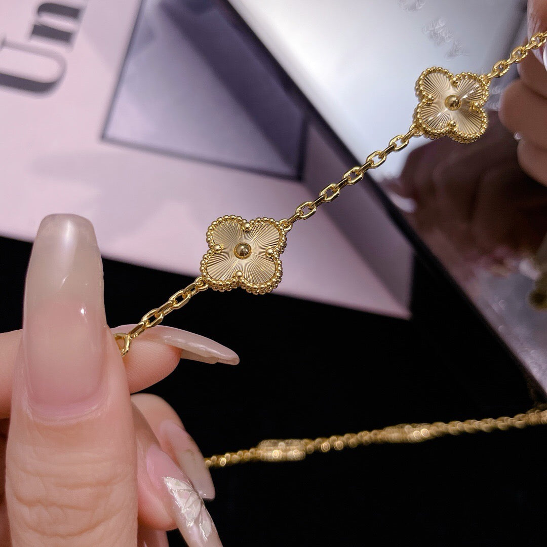 [Am jewelry]CLOVER 10 MOTIFS LASER NECKLACE