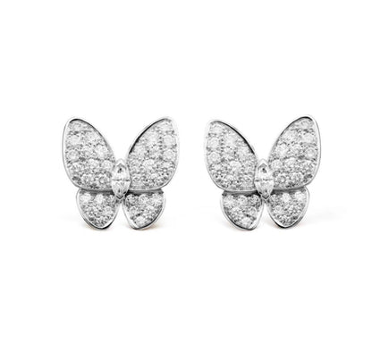 [Am jewelry]BUTTERFLY ALL DIAMOND EARRINGS