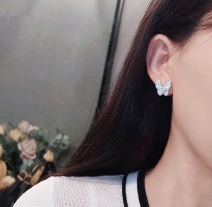 [Am jewelry]BUTTERFLY ALL DIAMOND EARRINGS