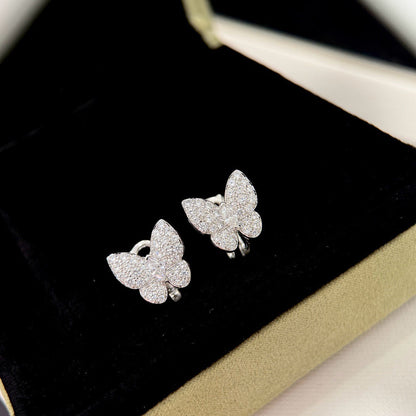 [Am jewelry]BUTTERFLY ALL DIAMOND EARRINGS