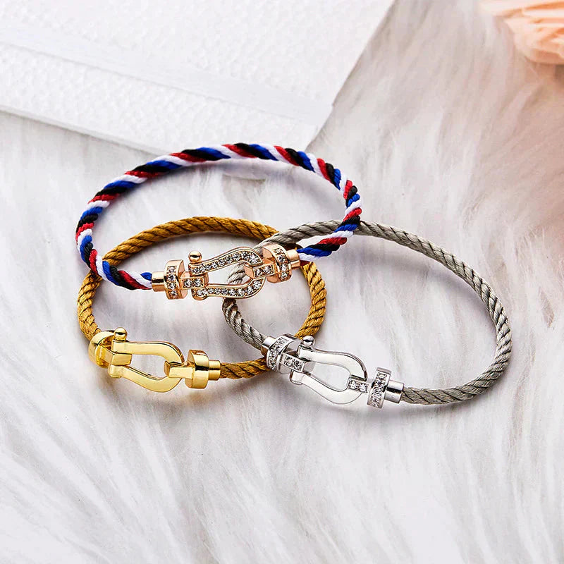 [Am jewelry]FORCE LARGE HORSESHOE NO DIAMOND BRACELET GOLD