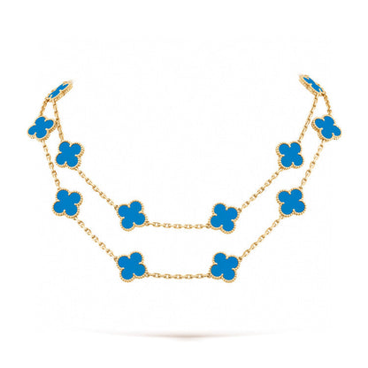 [Am jewelry]CLOVER 20 MOTIFS TURQUOISE GOLD