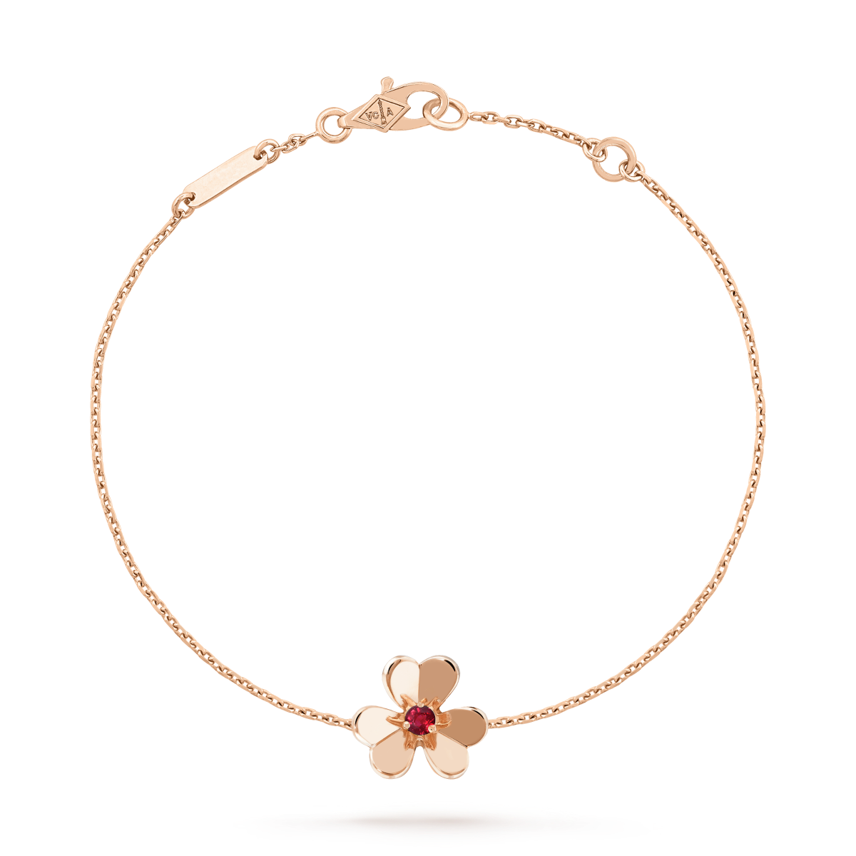 [Am jewelry]FRIVOLE GOLD FLOWER PINK MALACHITE BRACELET