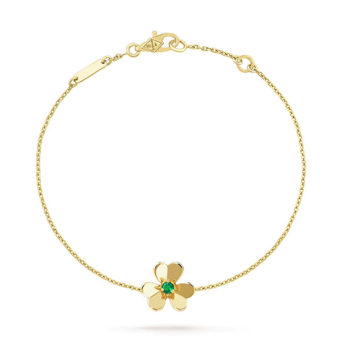 [Am jewelry]FRIVOLE GOLD FLOWER PINK MALACHITE BRACELET