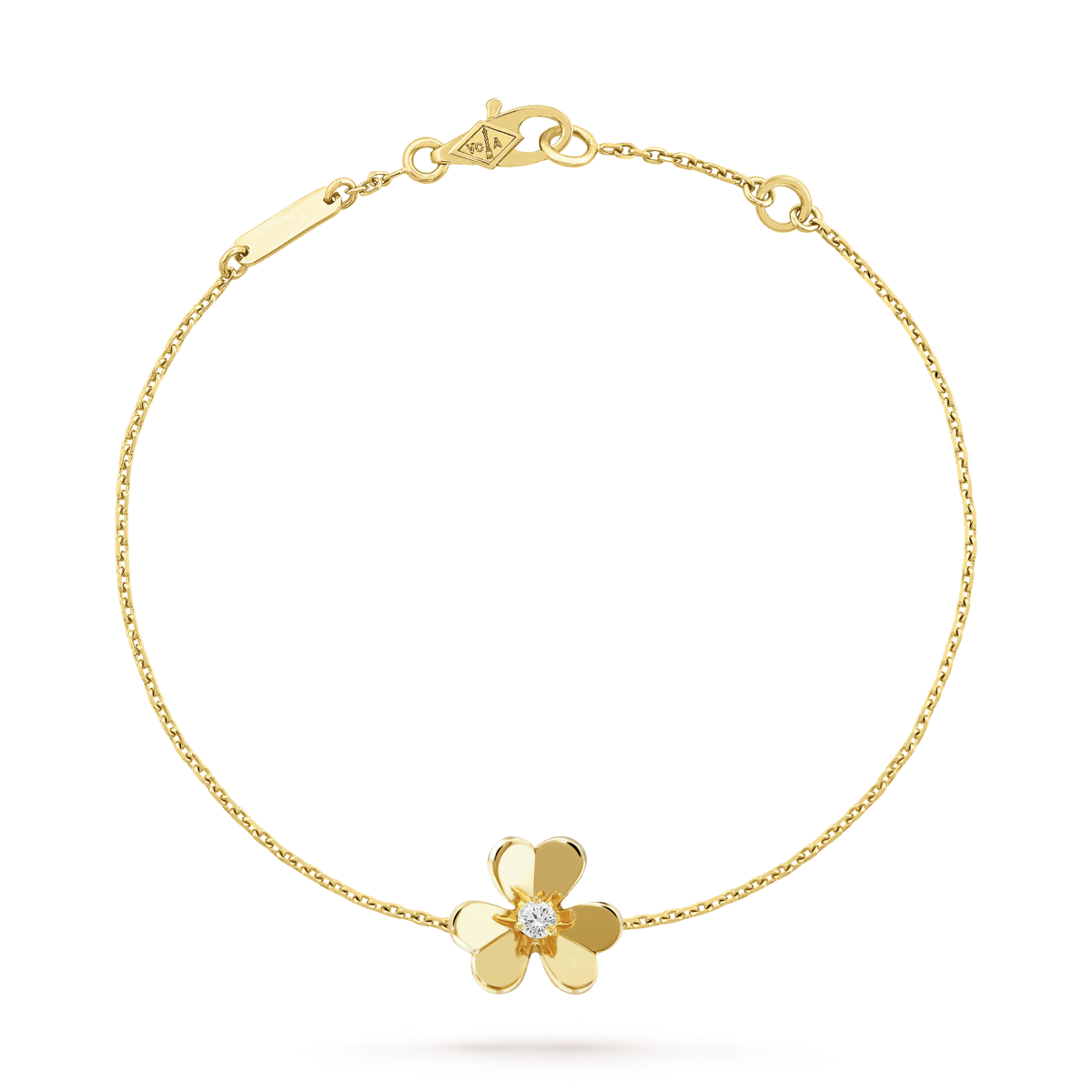 [Am jewelry]FRIVOLE GOLD FLOWER PINK MALACHITE BRACELET