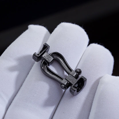 [Am jewelry]FORCE LARGE SERIES HORSESHOE BLACK SAMURAI BRACELET