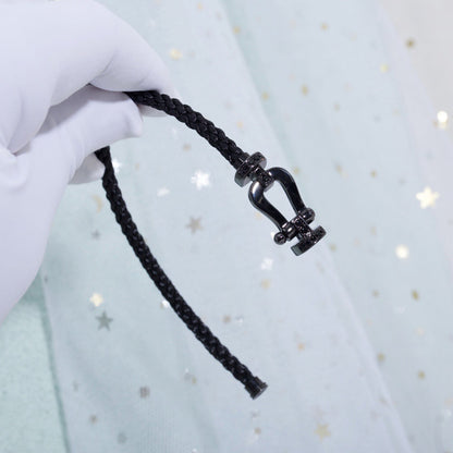 [Am jewelry]FORCE LARGE SERIES HORSESHOE BLACK SAMURAI BRACELET