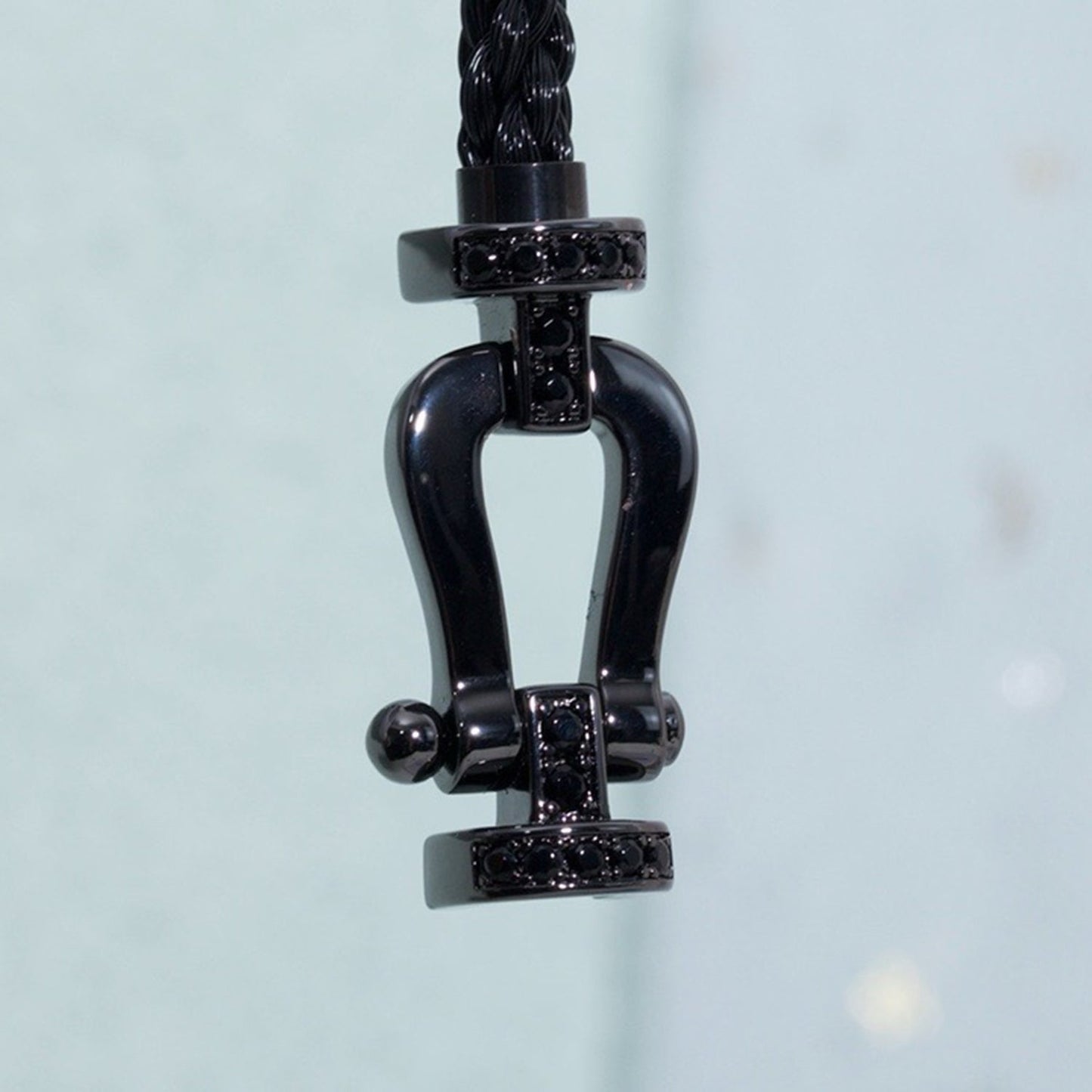 [Am jewelry]FORCE LARGE SERIES HORSESHOE BLACK SAMURAI BRACELET