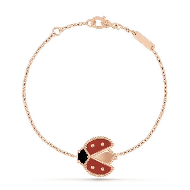 [Am jewelry]LUCKY SPRING 1 MOTIF PINK GOLD BRACELET